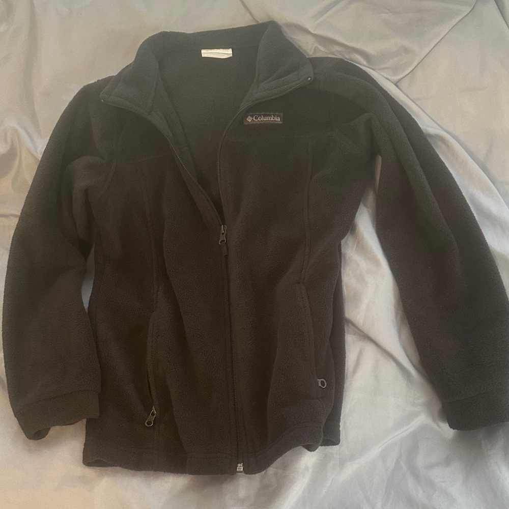 Columbia Charcoal Full-Zip Fleece Jacket Youth Medium